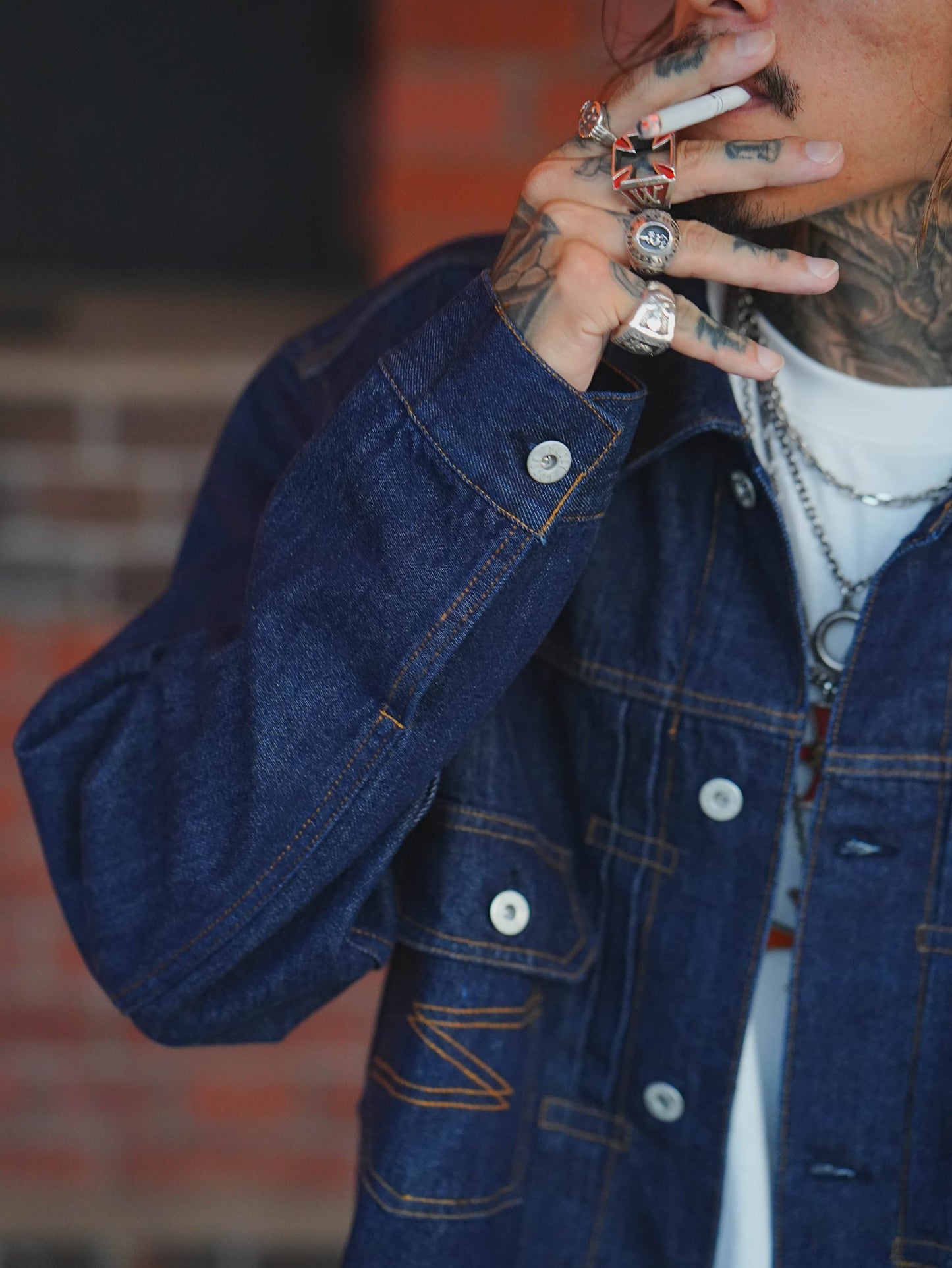 SELVAGE DENIM TRUCKER JAKCET
