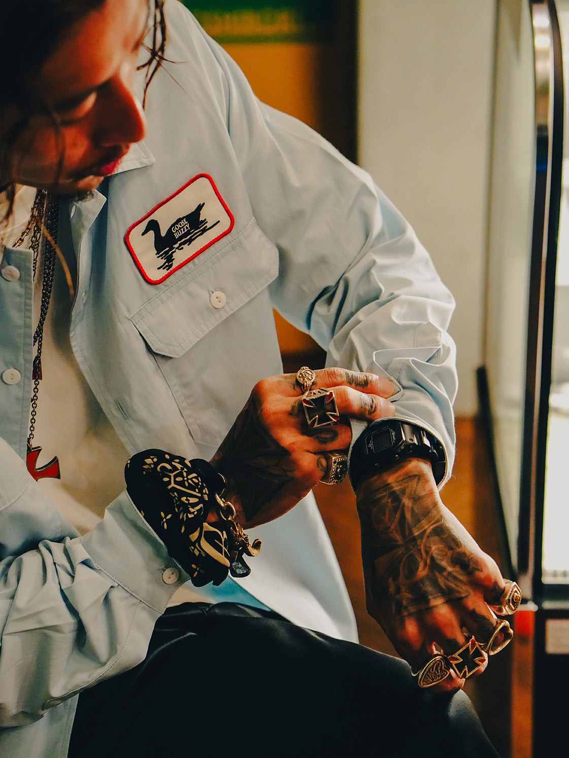 GOOSE WORK SHIRTS L/S